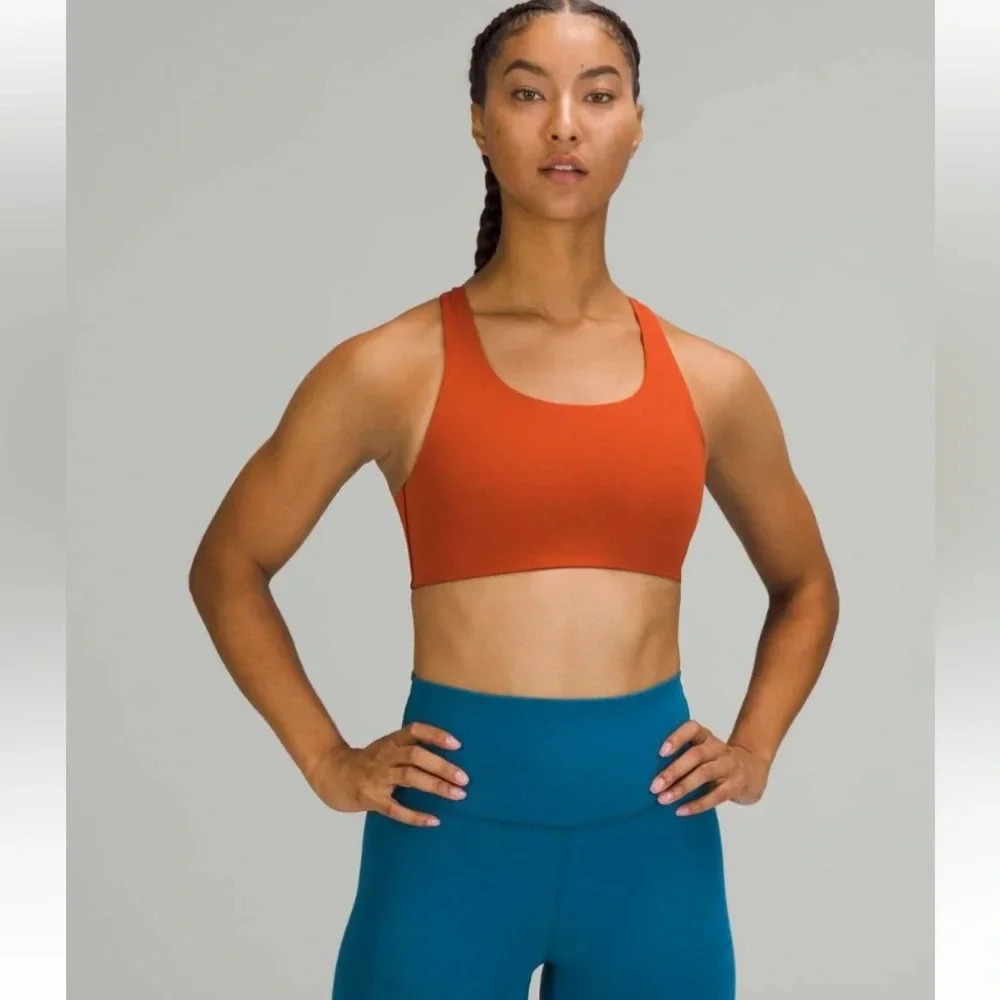Lululemon "2021" Invigorate Bra High
Support, B/C Cups
Color is Aztec Brick Yoga